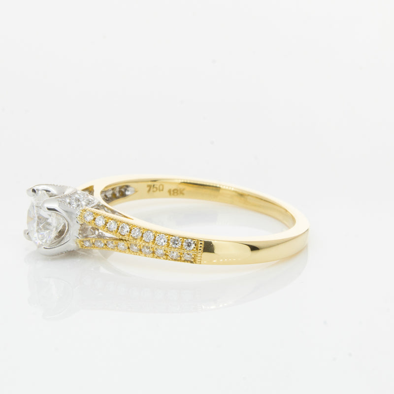 18ct Yellow Gold Diamond Eiffel Ring-Ring-Walker & Hall