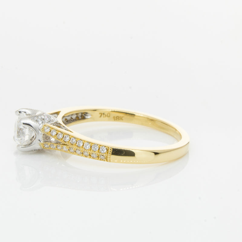 18ct Yellow Gold Diamond Eiffel Ring-Ring-Walker & Hall