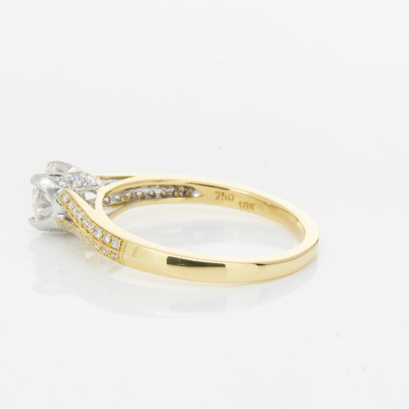 18ct Yellow Gold Diamond Eiffel Ring-Ring-Walker & Hall