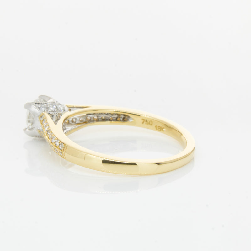 18ct Yellow Gold Diamond Eiffel Ring-Ring-Walker & Hall