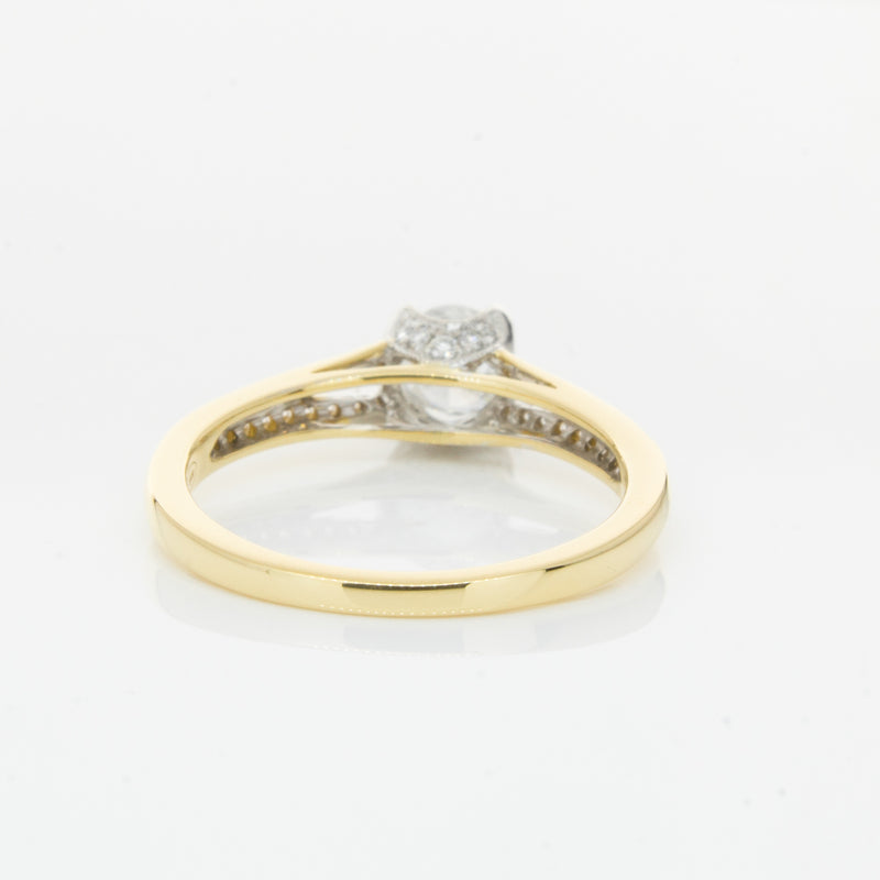 18ct Yellow Gold Diamond Eiffel Ring-Ring-Walker & Hall