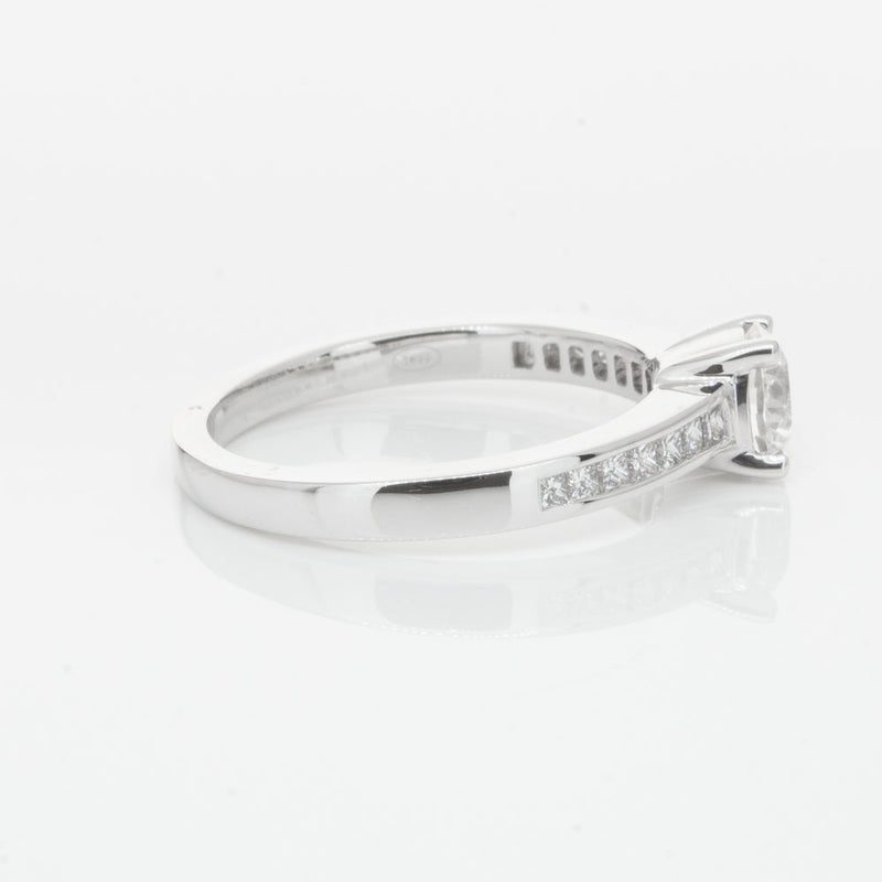 18ct White Gold .70ct Diamond Riviera Ring-Ring-Walker & Hall