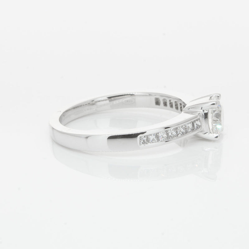 18ct White Gold .70ct Diamond Riviera Ring-Ring-Walker & Hall