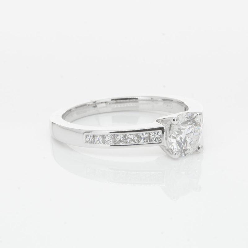 18ct White Gold .70ct Diamond Riviera Ring-Ring-Walker & Hall