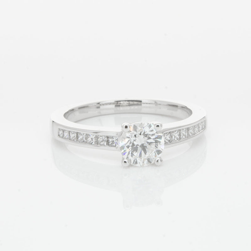 18ct White Gold .70ct Diamond Riviera Ring-Ring-Walker & Hall