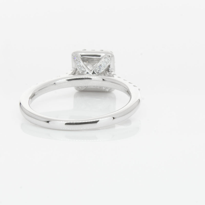 18ct White Gold .70ct Princess Cut Diamond Manhattan Ring-Ring-Walker & Hall