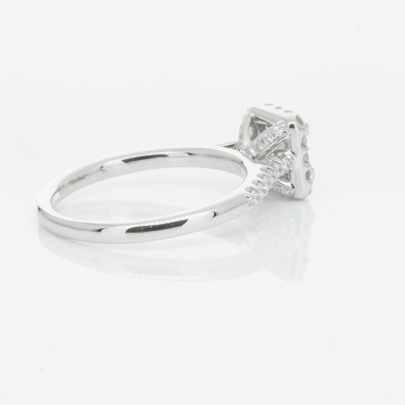 18ct White Gold .70ct Princess Cut Diamond Manhattan Ring-Ring-Walker & Hall