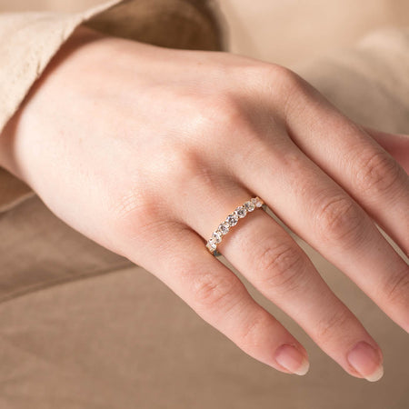 18ct Yellow Gold 1.00ct Diamond Panorama Ring-Ring-Walker & Hall