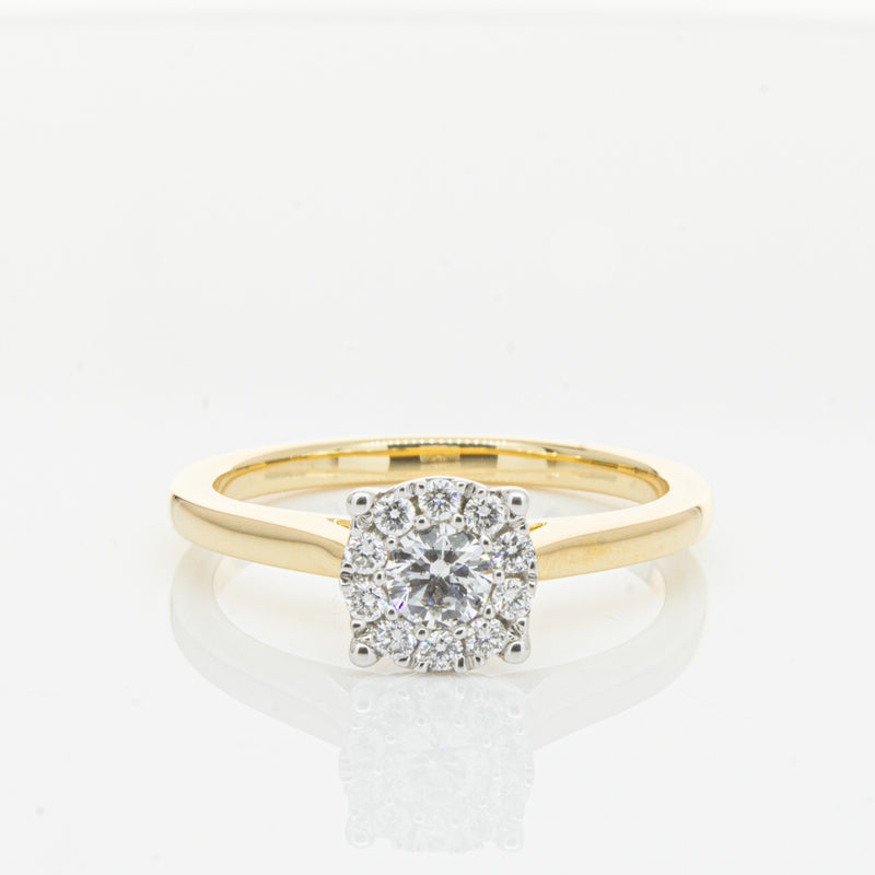 18ct Yellow Gold Diamond Constance Ring-Ring-Walker & Hall