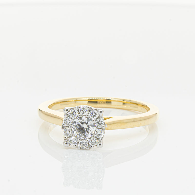 18ct Yellow Gold Diamond Constance Ring-Ring-Walker & Hall