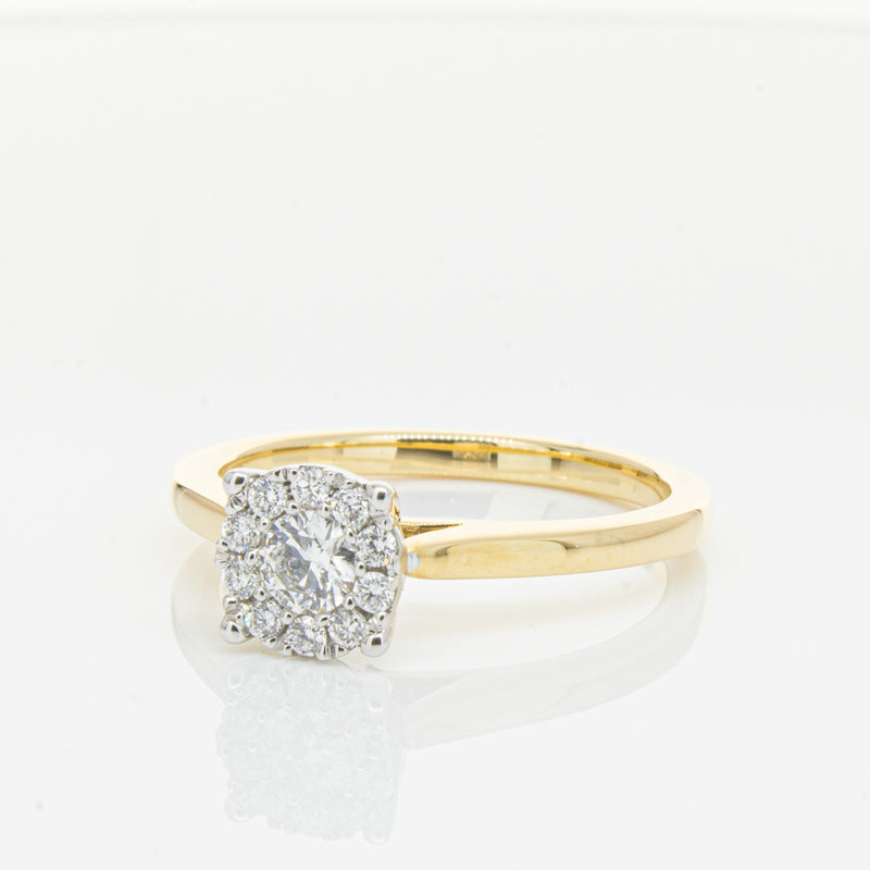 18ct Yellow Gold Diamond Constance Ring-Ring-Walker & Hall