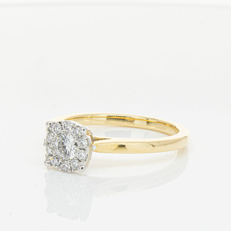 18ct Yellow Gold Diamond Constance Ring-Ring-Walker & Hall