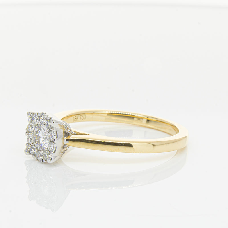 18ct Yellow Gold Diamond Constance Ring-Ring-Walker & Hall