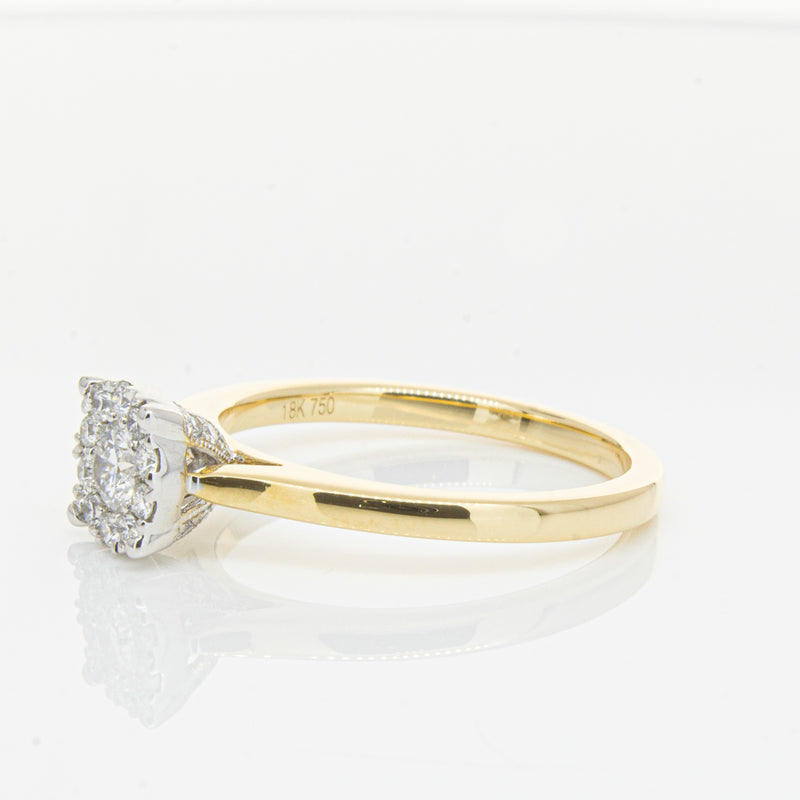 18ct Yellow Gold Diamond Constance Ring-Ring-Walker & Hall