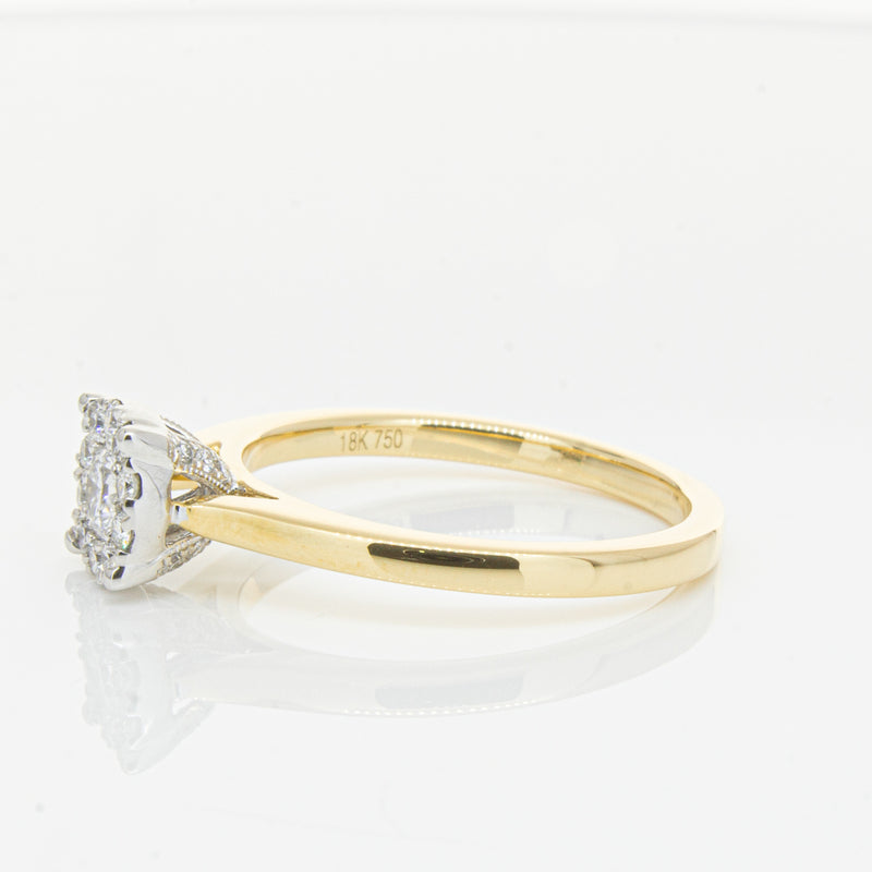 18ct Yellow Gold Diamond Constance Ring-Ring-Walker & Hall