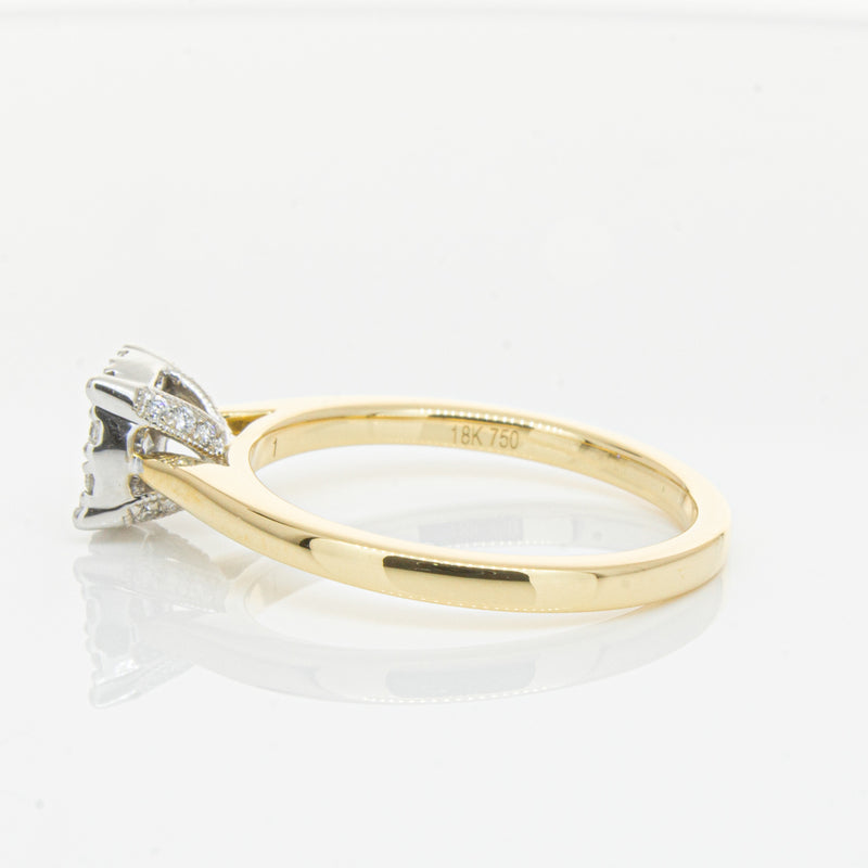 18ct Yellow Gold Diamond Constance Ring-Ring-Walker & Hall