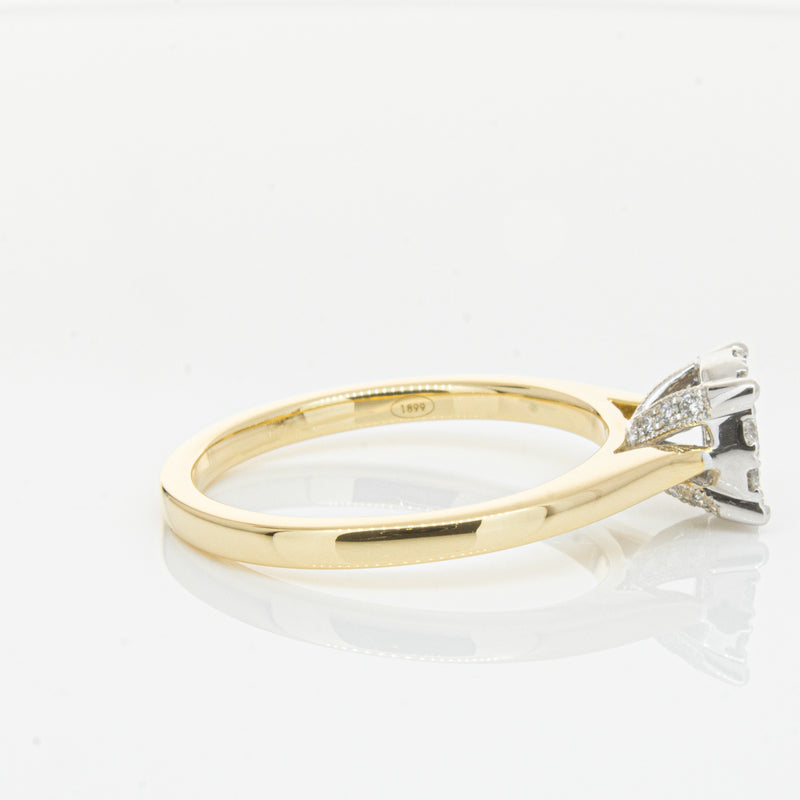 18ct Yellow Gold Diamond Constance Ring-Ring-Walker & Hall