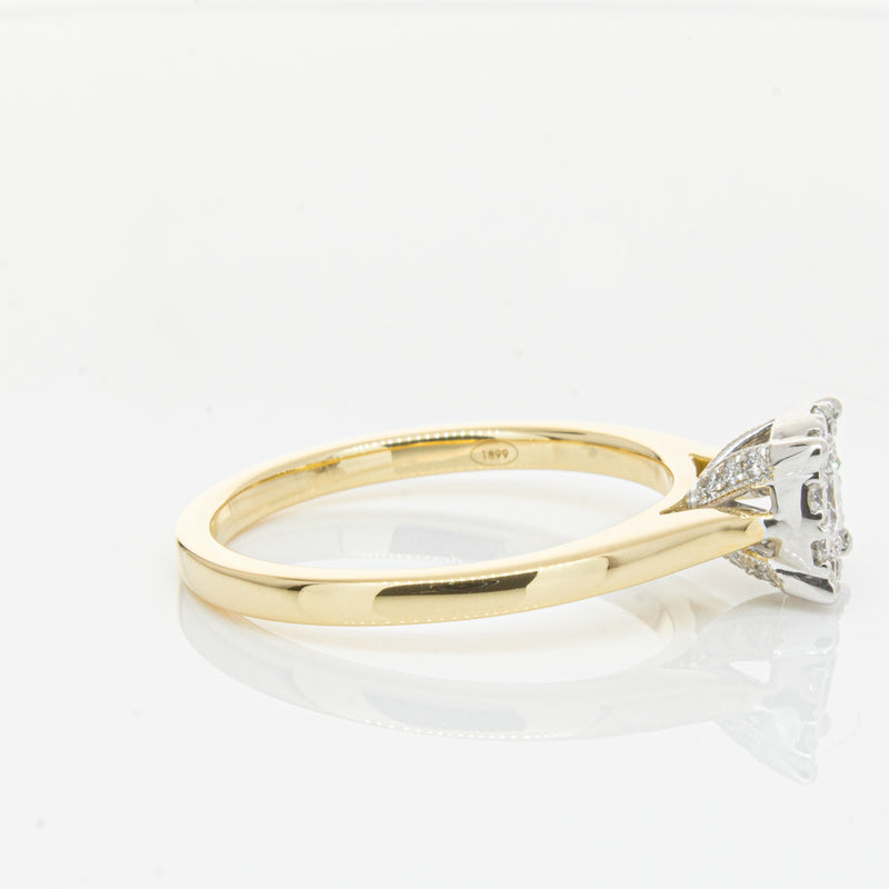 18ct Yellow Gold Diamond Constance Ring-Ring-Walker & Hall