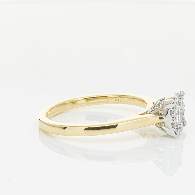 18ct Yellow Gold Diamond Constance Ring-Ring-Walker & Hall