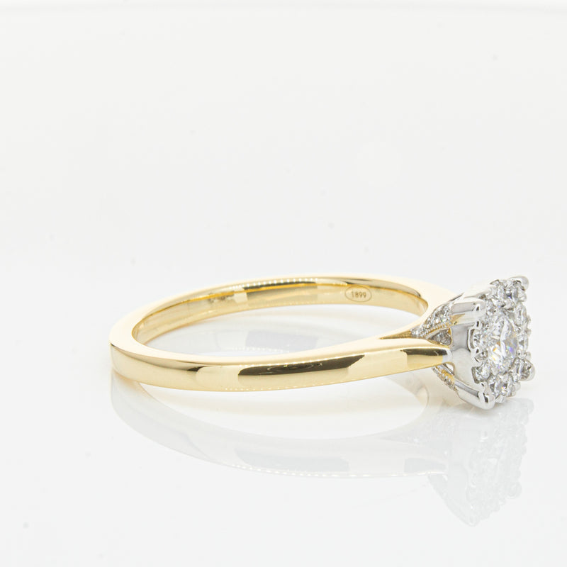 18ct Yellow Gold Diamond Constance Ring-Ring-Walker & Hall