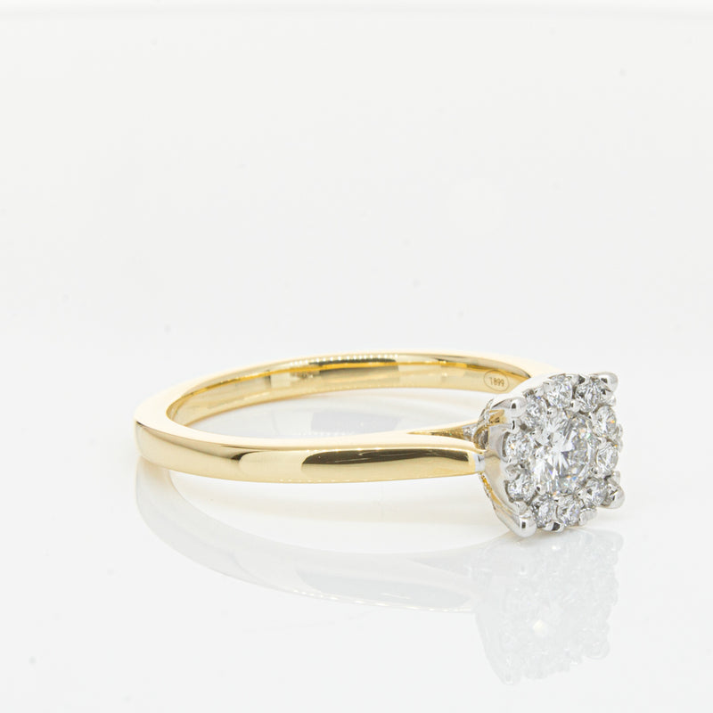 18ct Yellow Gold Diamond Constance Ring-Ring-Walker & Hall