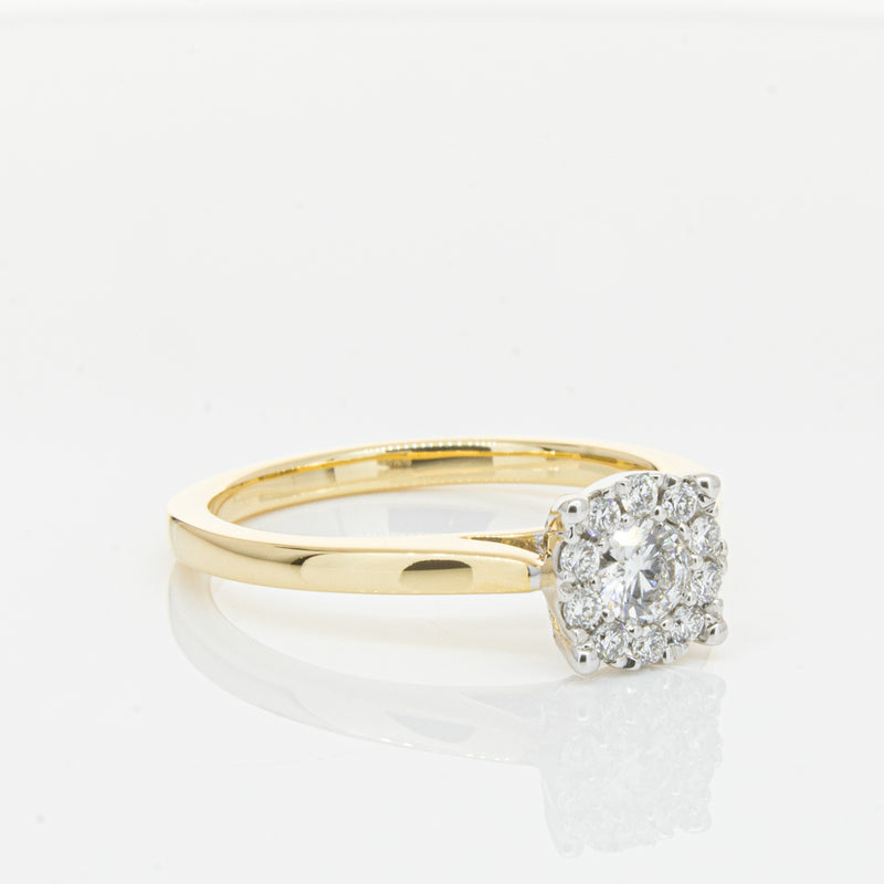 18ct Yellow Gold Diamond Constance Ring-Ring-Walker & Hall