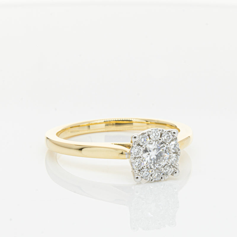 18ct Yellow Gold Diamond Constance Ring-Ring-Walker & Hall