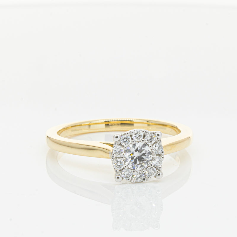18ct Yellow Gold Diamond Constance Ring-Ring-Walker & Hall