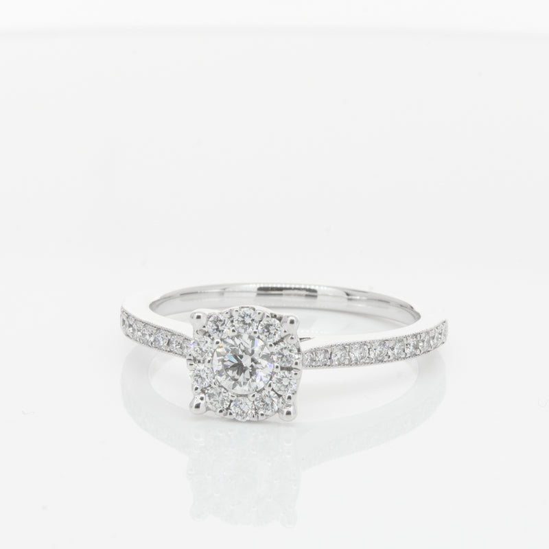 18ct White Gold Diamond Galaxis Ring-Ring-Walker & Hall