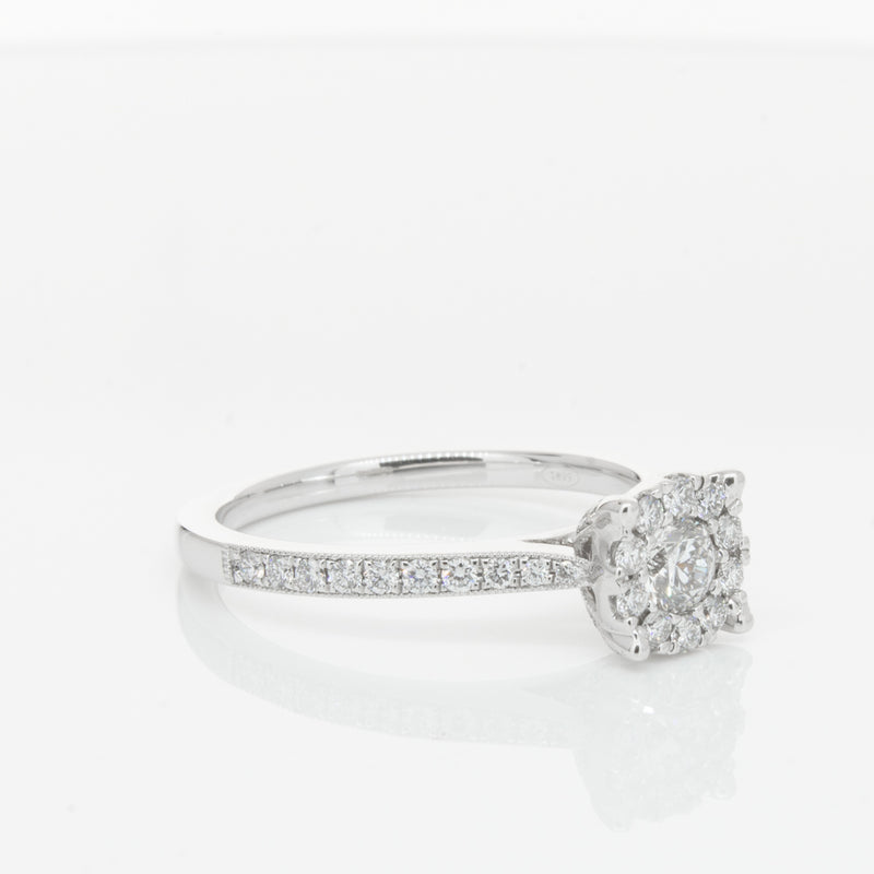 18ct White Gold Diamond Galaxis Ring-Ring-Walker & Hall