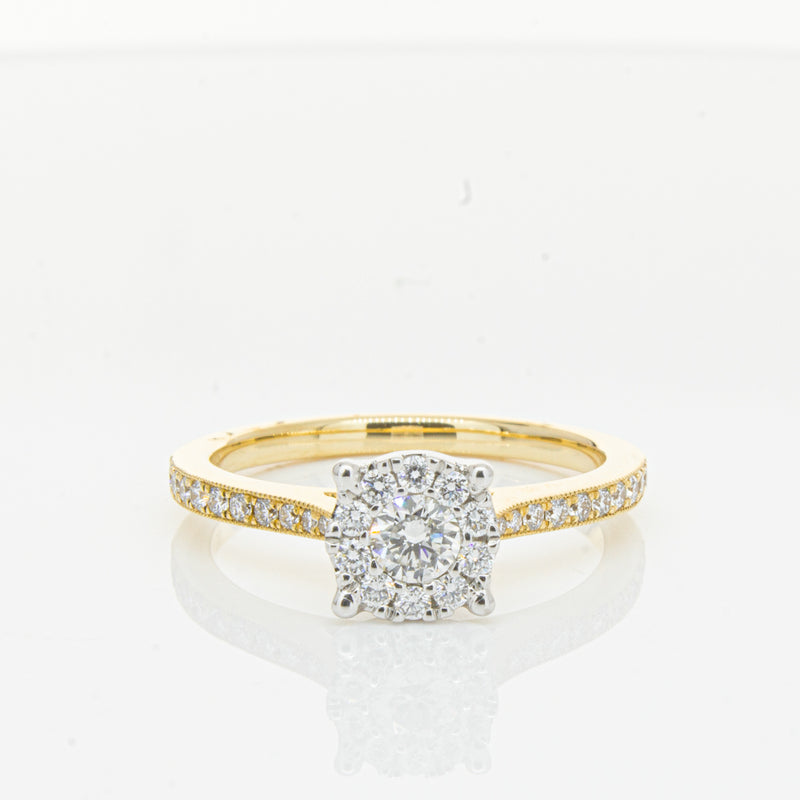 18ct Yellow Gold Diamond Galaxis Ring-Ring-Walker & Hall