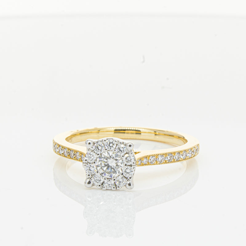 18ct Yellow Gold Diamond Galaxis Ring-Ring-Walker & Hall