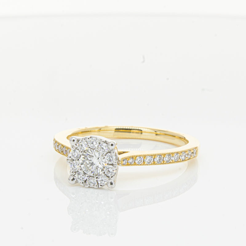18ct Yellow Gold Diamond Galaxis Ring-Ring-Walker & Hall