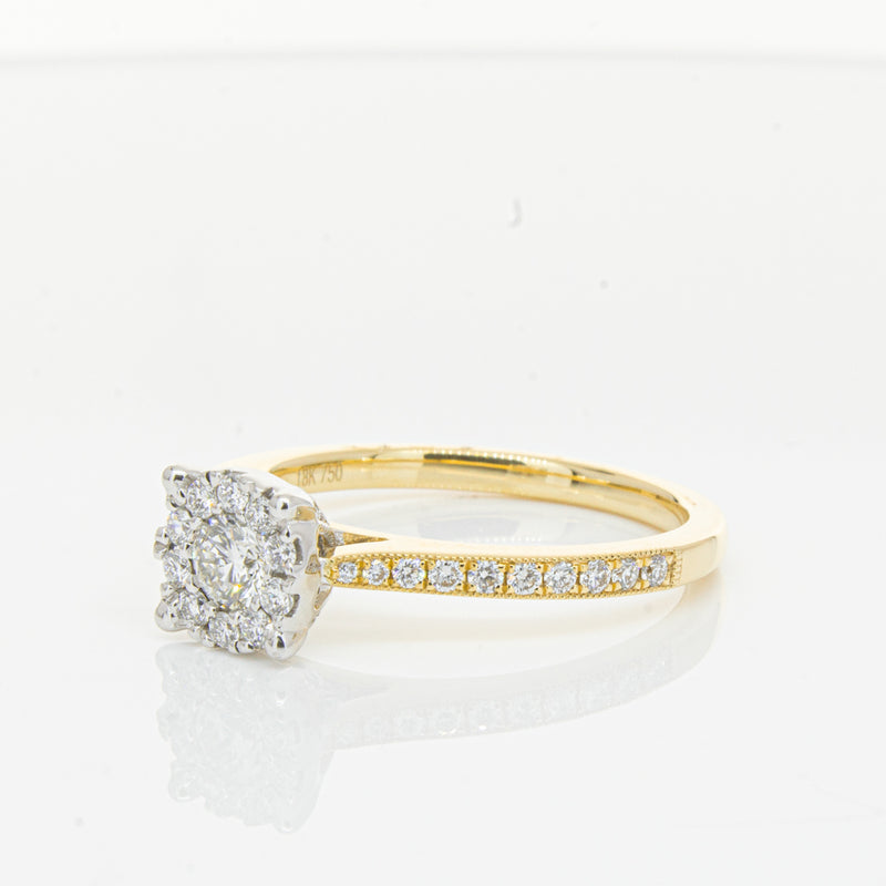 18ct Yellow Gold Diamond Galaxis Ring-Ring-Walker & Hall