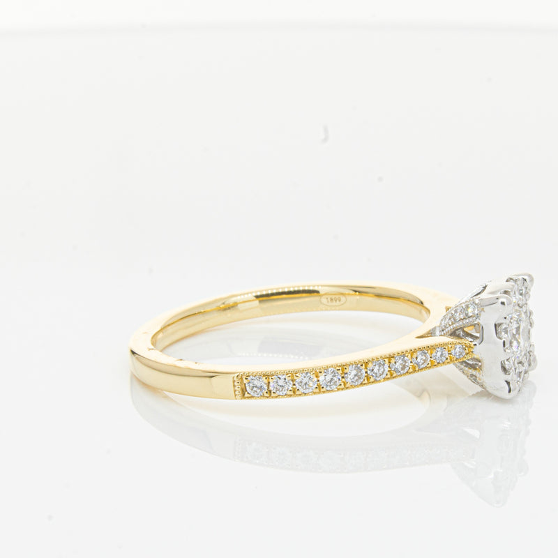 18ct Yellow Gold Diamond Galaxis Ring-Ring-Walker & Hall