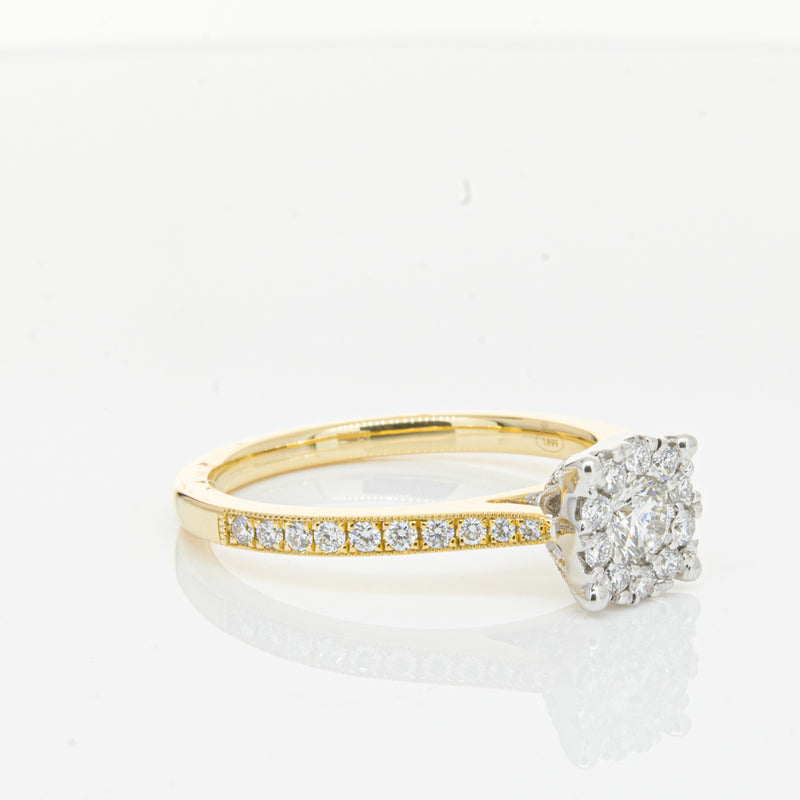 18ct Yellow Gold Diamond Galaxis Ring-Ring-Walker & Hall