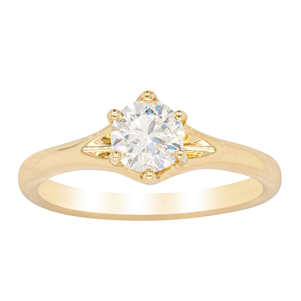 18ct Yellow Gold .70ct Diamond Grace Ring - Ring - Walker & Hall