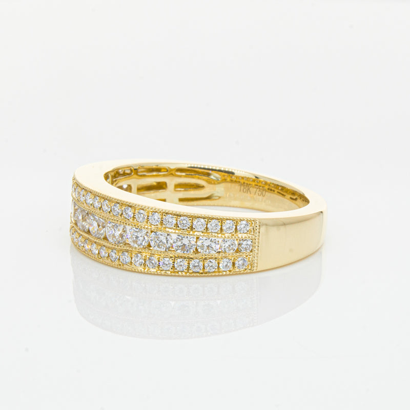 18ct Yellow Gold Diamond Ring-Ring-Walker & Hall