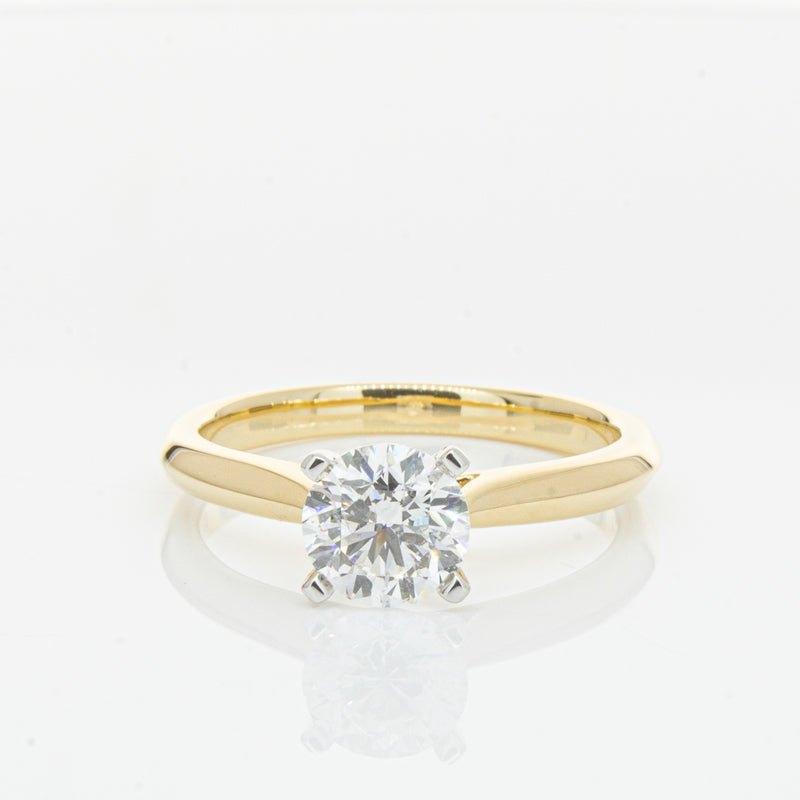 18ct Yellow Gold 1.00ct Diamond Venetian Ring-Ring-Walker & Hall