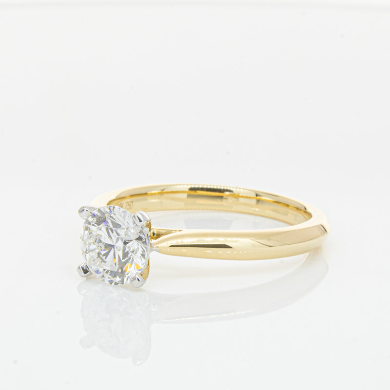 18ct Yellow Gold 1.00ct Diamond Venetian Ring-Ring-Walker & Hall