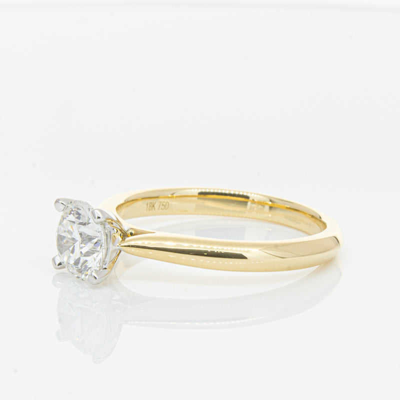 18ct Yellow Gold 1.00ct Diamond Venetian Ring-Ring-Walker & Hall