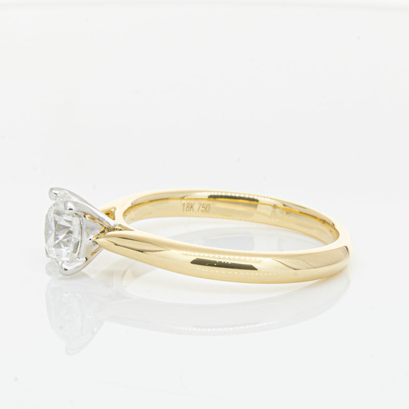 18ct Yellow Gold 1.00ct Diamond Venetian Ring-Ring-Walker & Hall