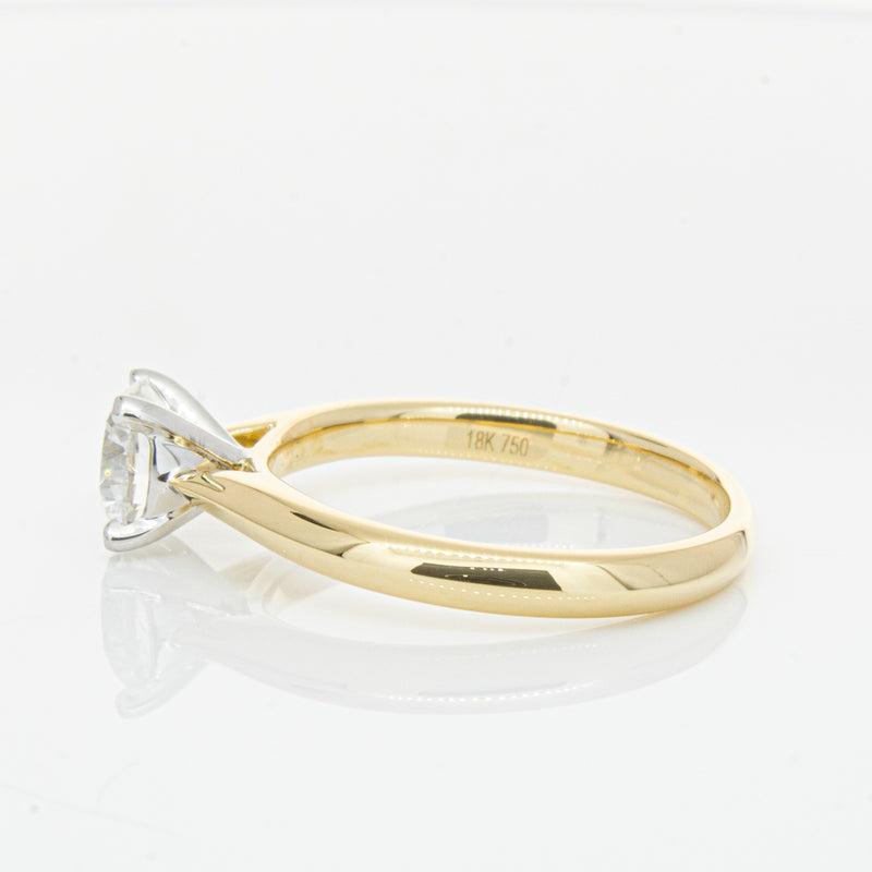 18ct Yellow Gold 1.00ct Diamond Venetian Ring-Ring-Walker & Hall