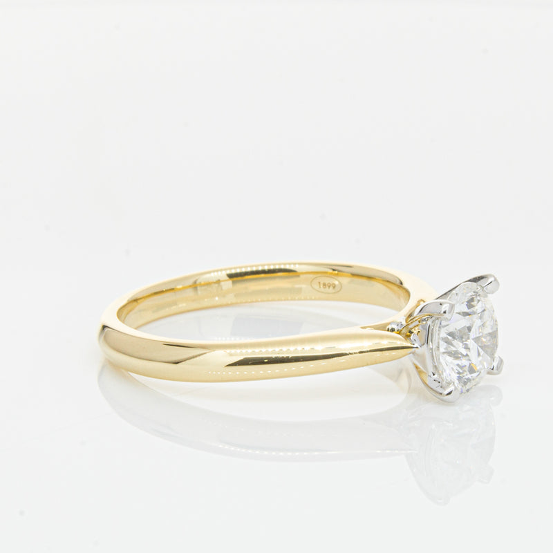 18ct Yellow Gold 1.00ct Diamond Venetian Ring-Ring-Walker & Hall
