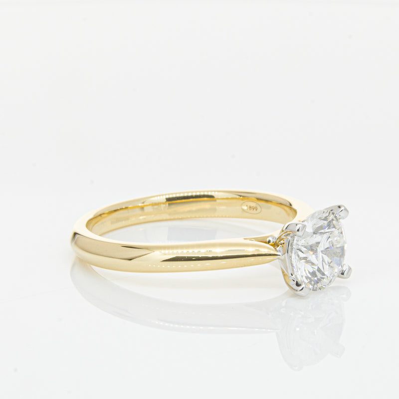 18ct Yellow Gold 1.00ct Diamond Venetian Ring-Ring-Walker & Hall