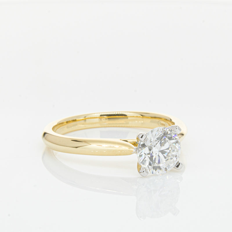 18ct Yellow Gold 1.00ct Diamond Venetian Ring-Ring-Walker & Hall