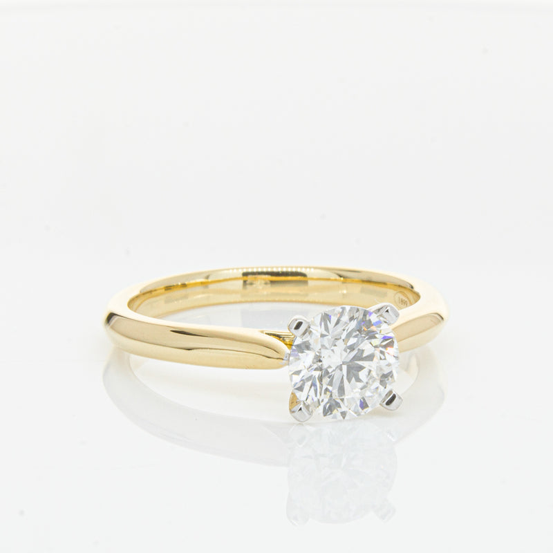 18ct Yellow Gold 1.00ct Diamond Venetian Ring-Ring-Walker & Hall