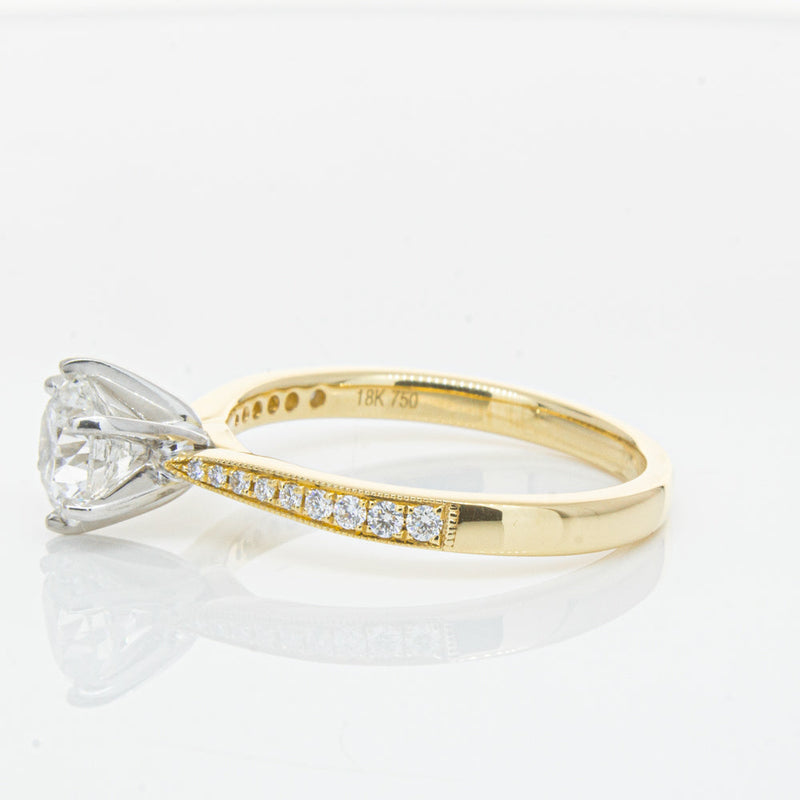 18ct Yellow Gold 1.00ct Diamond Zenith Ring-Ring-Walker & Hall
