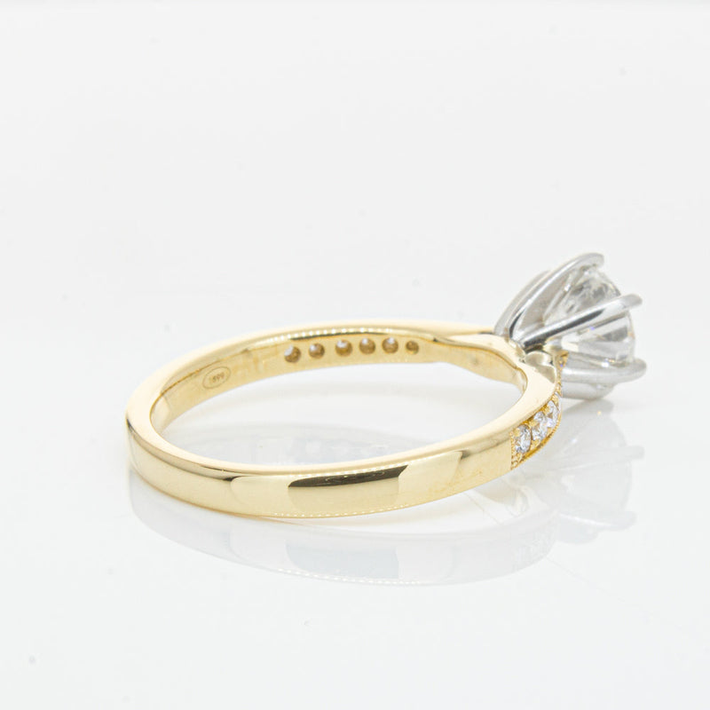 18ct Yellow Gold 1.00ct Diamond Zenith Ring-Ring-Walker & Hall