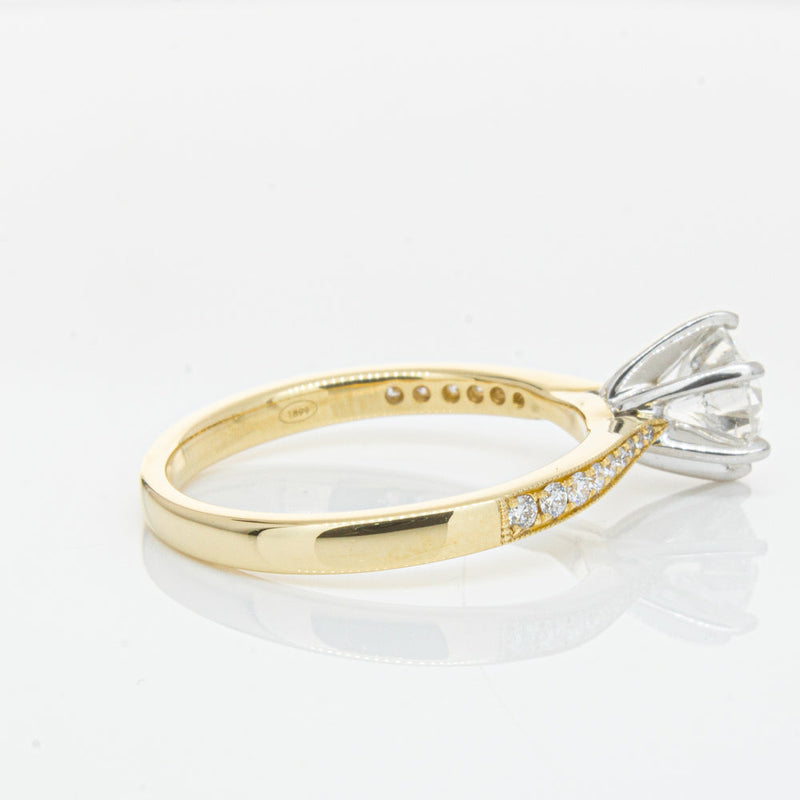 18ct Yellow Gold 1.00ct Diamond Zenith Ring-Ring-Walker & Hall